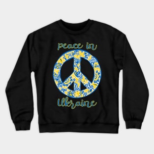 Peace in Ukraine pacific symbol Crewneck Sweatshirt